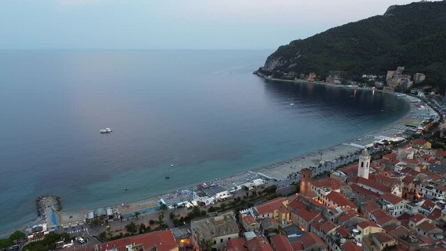 Ligurian coast of Noli in Liguria