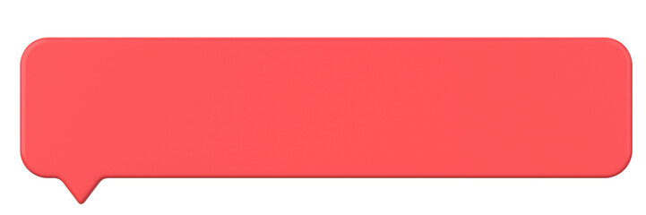 Speech bubble. Chat bubble. 3D illustration.