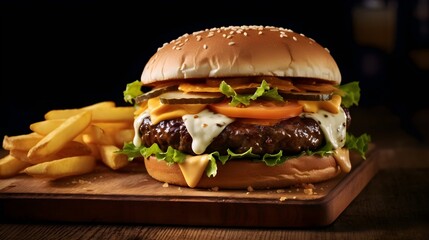 High Class Sandwich: Gourmet Burger Soaked in Sauce