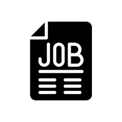 job description glyph icon