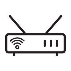 wifi router icon vector