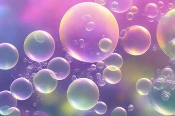 realistic style soap bubbles background