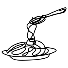 Spaghetti drawing
