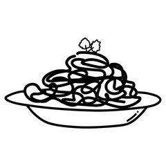 Spaghetti drawing