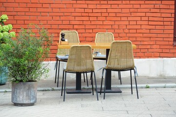 chairs and tables
