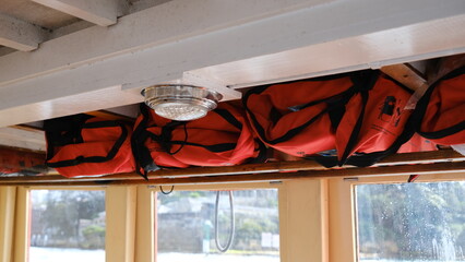 Life jackets that must be available in the water boat