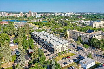 Aerial of the Varsity View Neighborhood in Saskatoon