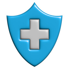 Fototapeta premium 3d virus protection icon