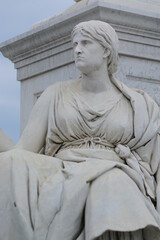 sculpture of a person, statue of a person, Fontana dedicata a Schiller,  Gendarmenmarkt in Berlin
