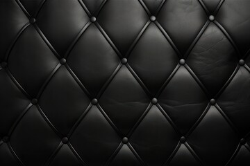 Black leather texture with buttons background.