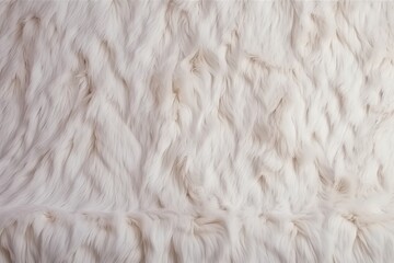 White Plush Fabric Texture Background with Soft Warm Material Pattern. Created With Generative AI Technology