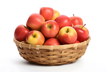 Naklejka na ściany i meble A basket of freshly harvested apples