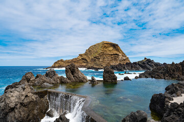 Fototapeta na wymiar landscape of the Atlantic Ocean on the island of Madeira