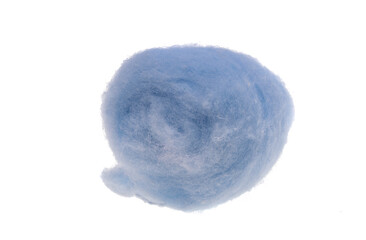 colored cotton balls isolated