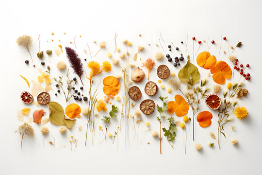 A collection of autumn inspired recipes and ingredients