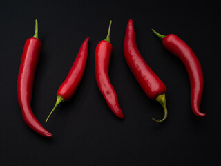 five in a row of chili