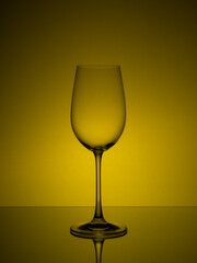 yellow reflection glass