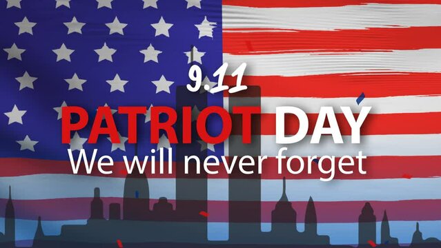 4k video patriot day 11 September of America remember story 