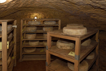 cheese from a small producer,Pla de Estany, Girona province, Catalonia, Spain