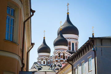 Exterior of Alexander Newski Cathedral, Tallinn