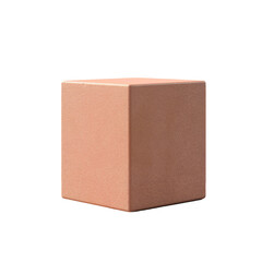 Fototapeta premium Yoga block. isolated object, transparent background