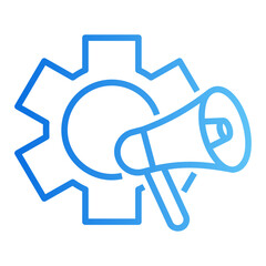digital marketing gradient icon