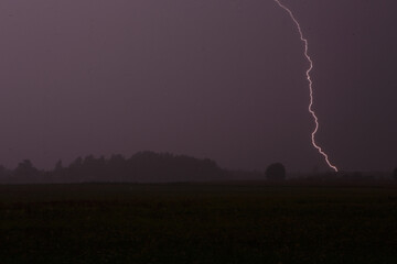lightning in the sky