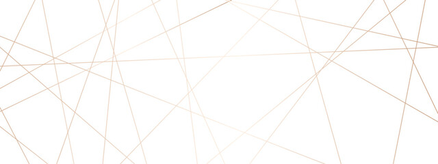 Abstract luxury golden geometric random chaotic lines with many squares and triangles shape background.