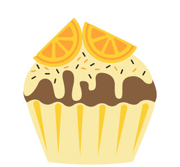cupcake with lemon