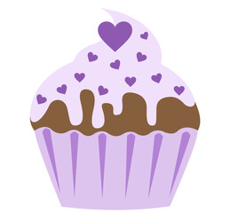 cupcake isolated on white