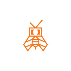 Bee tv logo design concept.