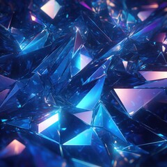 Abstract polygonal blue design