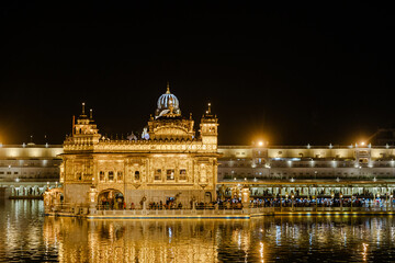 Golden Temple (Harmandir Sahib) in Amritsar, Punjab, India