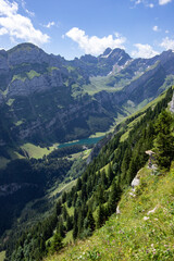 Fototapeta na wymiar Seealpsee - Schweizer Alpen