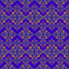 pattern with blue flowers