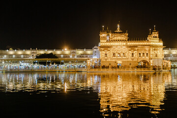 Fototapeta na wymiar The Golden Temple at Amritsar, Punjab, India, 