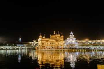 Obraz premium Golden Temple (Harmandir Sahib) in Amritsar, Punjab, India