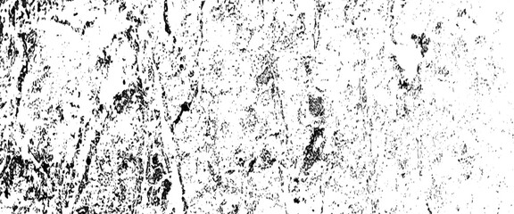 Black and white grunge texture, black streaks of paint, ink, and dirt, abstract monochrome background.