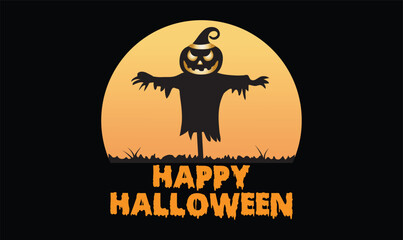 Happy Halloween T-Shirt Design
