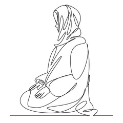 muslim woman praying to allah