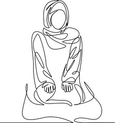 muslim woman praying