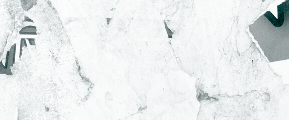 White paper ripped torn background, old grunge ripped torn white paper poster surface texture background,  blank creased crumpled posters placard grunge textures surface backdrop.