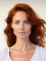 Beautiful portrait woman, facing camera