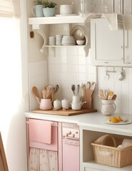 Fototapeta na wymiar A cute kitchen corner