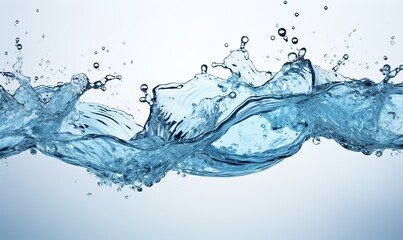 water splash isolated Generative AI
