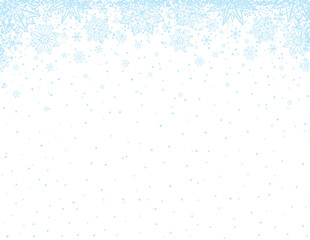 Transparent christmas background with blue snowflakes and christmas stars, vector illustration, png