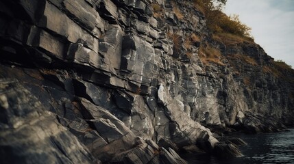 Fototapeta premium Natural and Rugged Rocky Cliff Texture, Raw Beauty in Cliff Formation