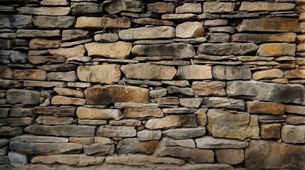 Fototapeta premium Natural and Unfinished Rough-Cut Stone Wall Texture, Raw Beauty in Stone Surface
