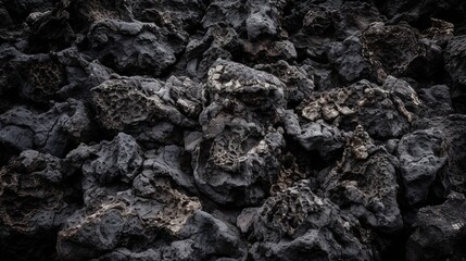 Porous Textured Volcanic Rock Background, Natural Beauty in Volcanic Formation
