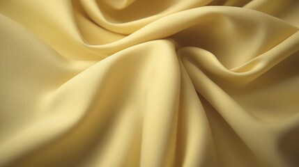 Smooth and Soft Pastel Yellow Cotton Fabric Texture, Gentle Texture and Subdued Color Delight - obrazy, fototapety, plakaty